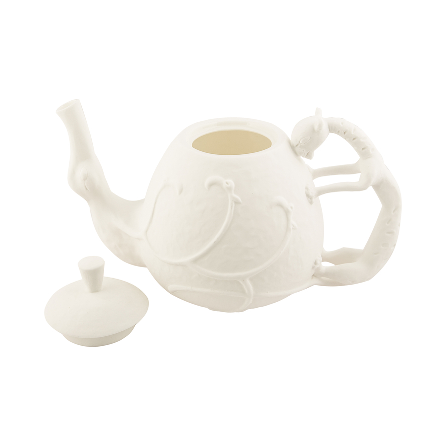 White teapot