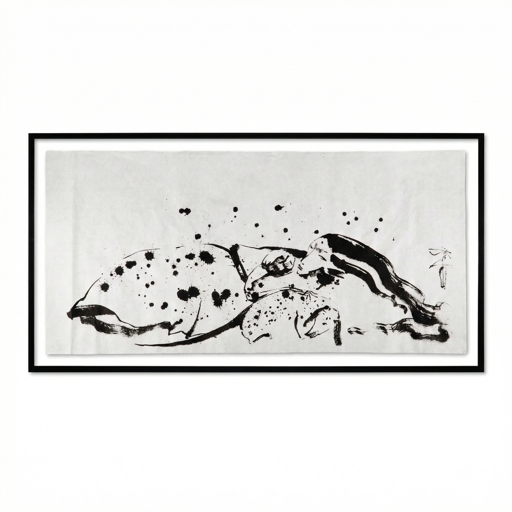 Graphic work with ink on rice paper