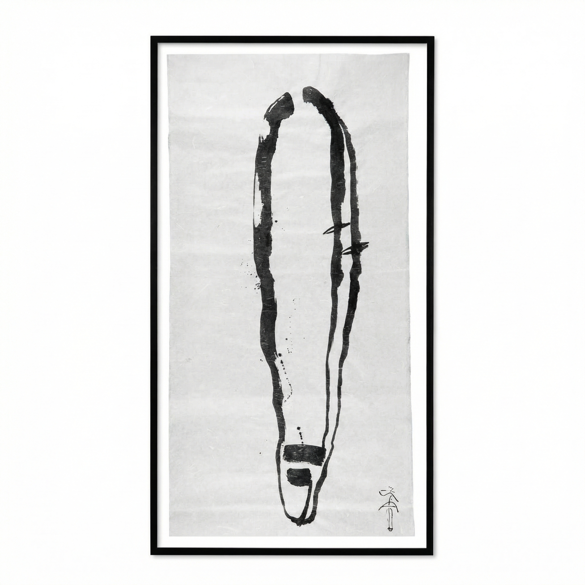 Graphic work with ink on rice paper
