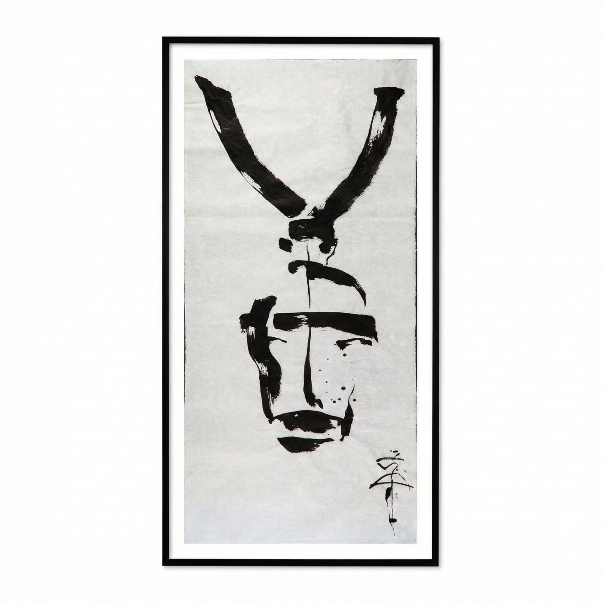 Graphic work with ink on rice paper
