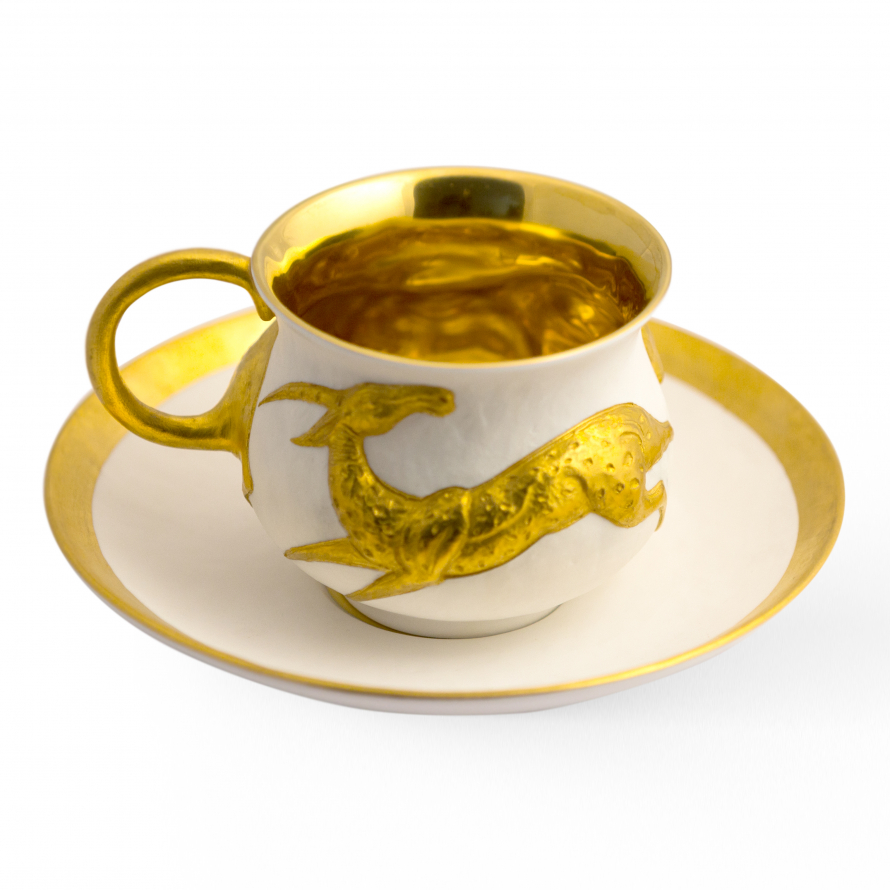 Golden tea pair