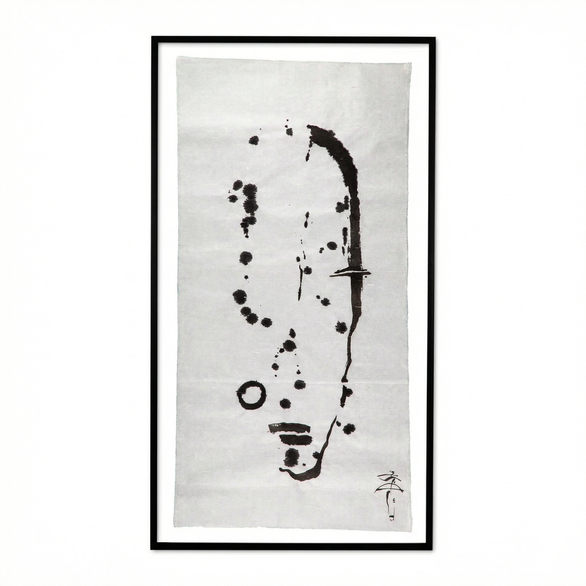 Graphic work with ink on rice paper