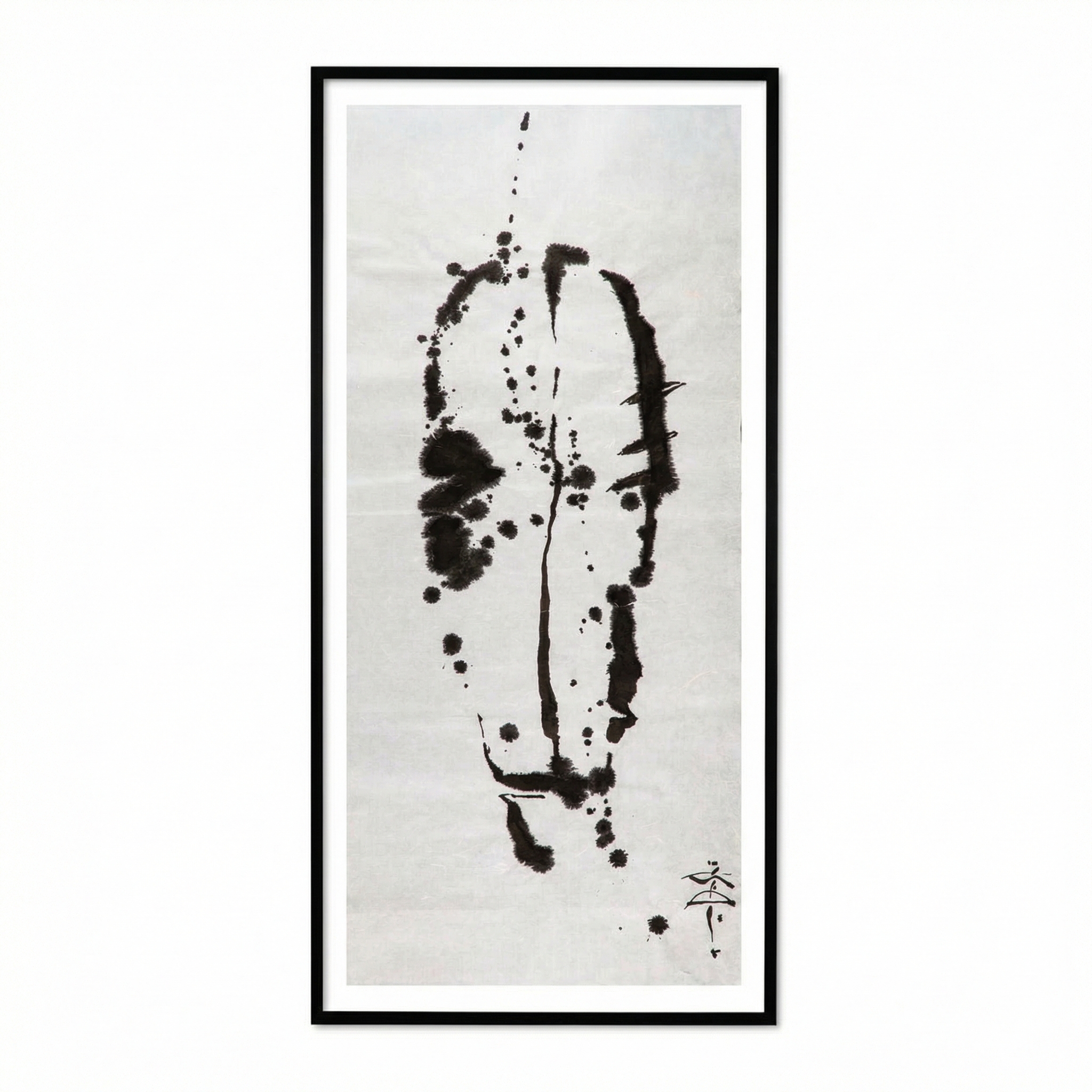 Graphic work with ink on rice paper