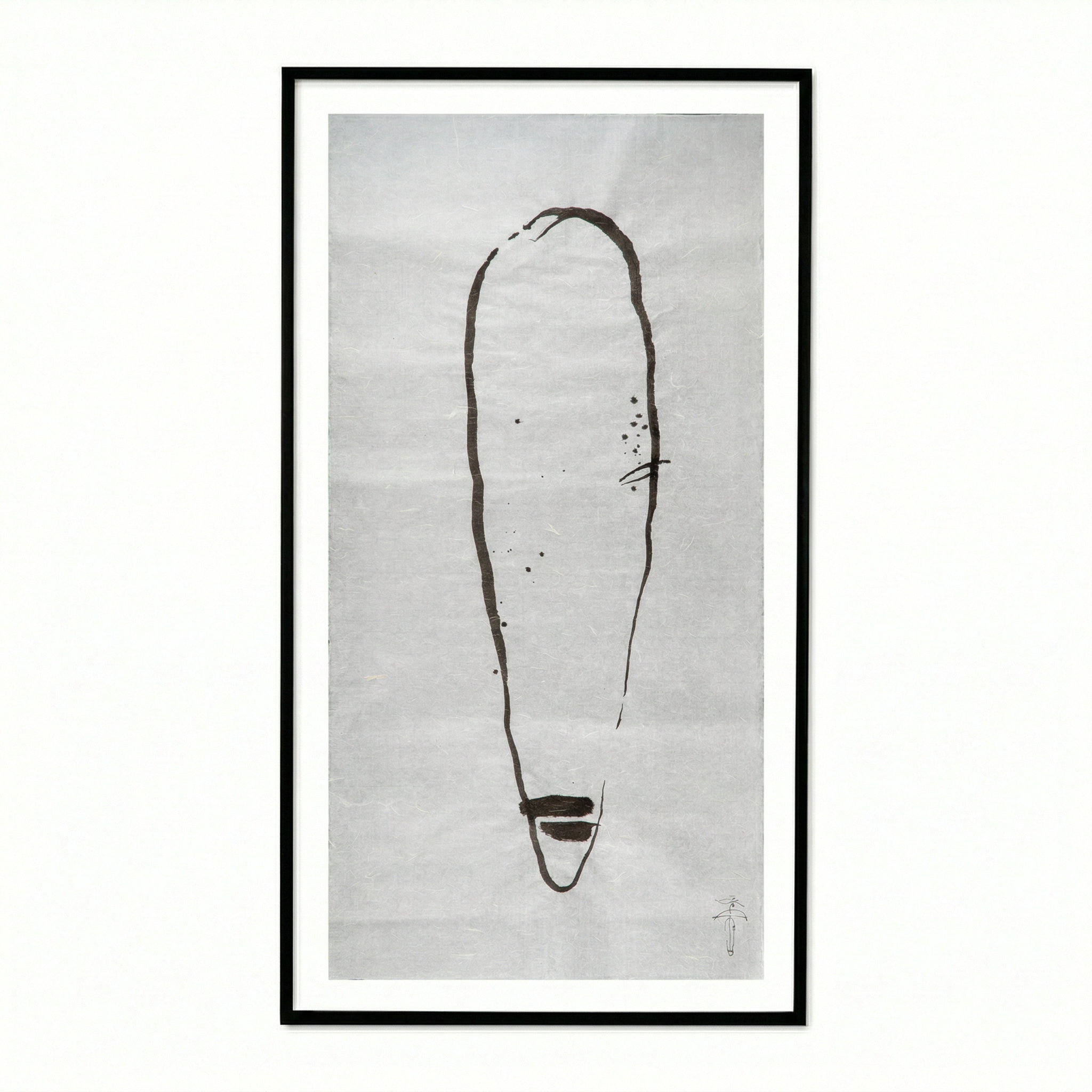 Graphic work with ink on rice paper