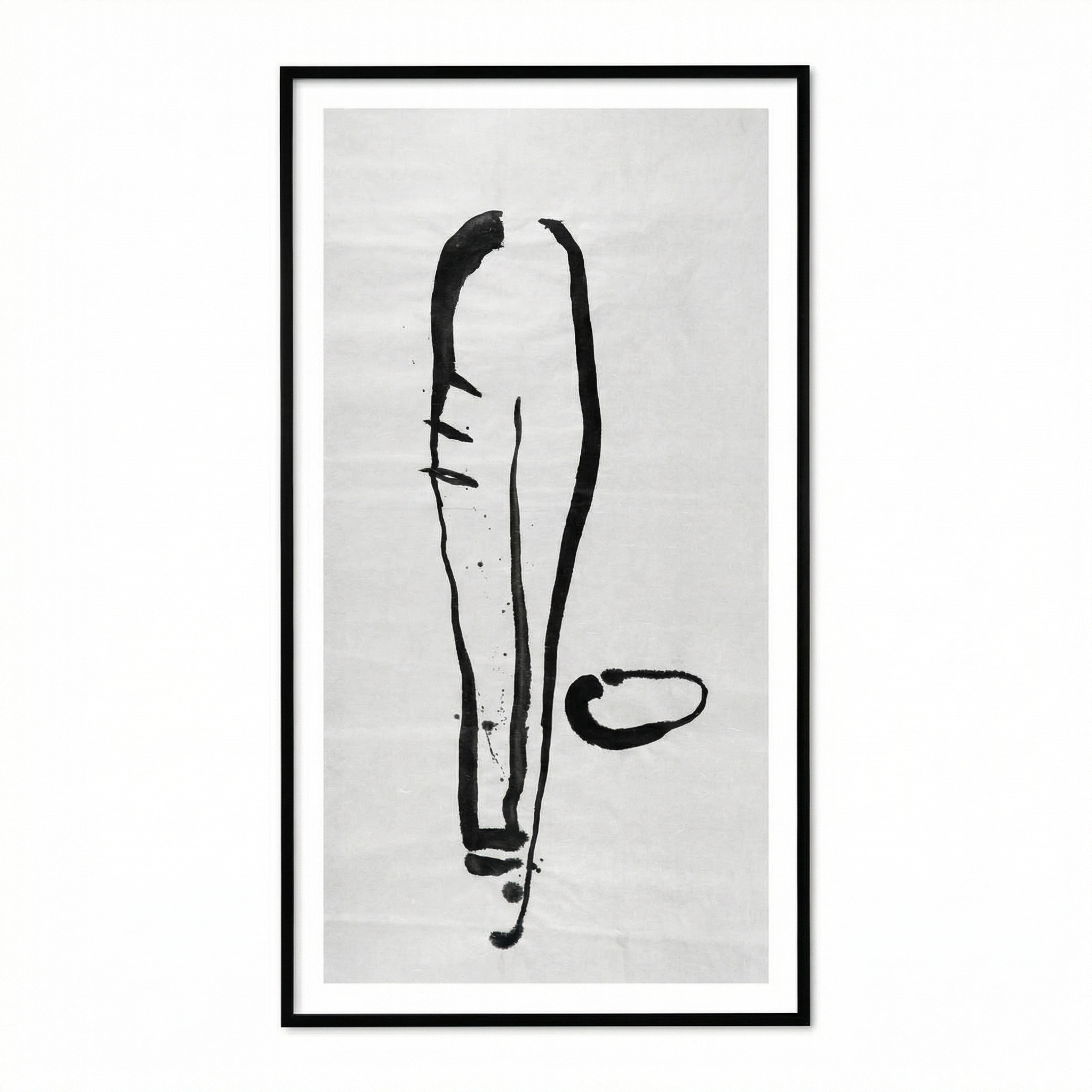 Graphic work with ink on rice paper