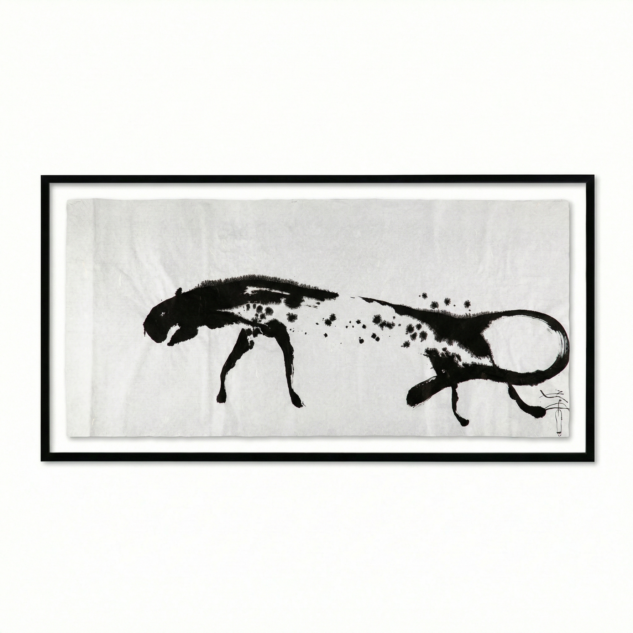 Graphic work with ink on rice paper
