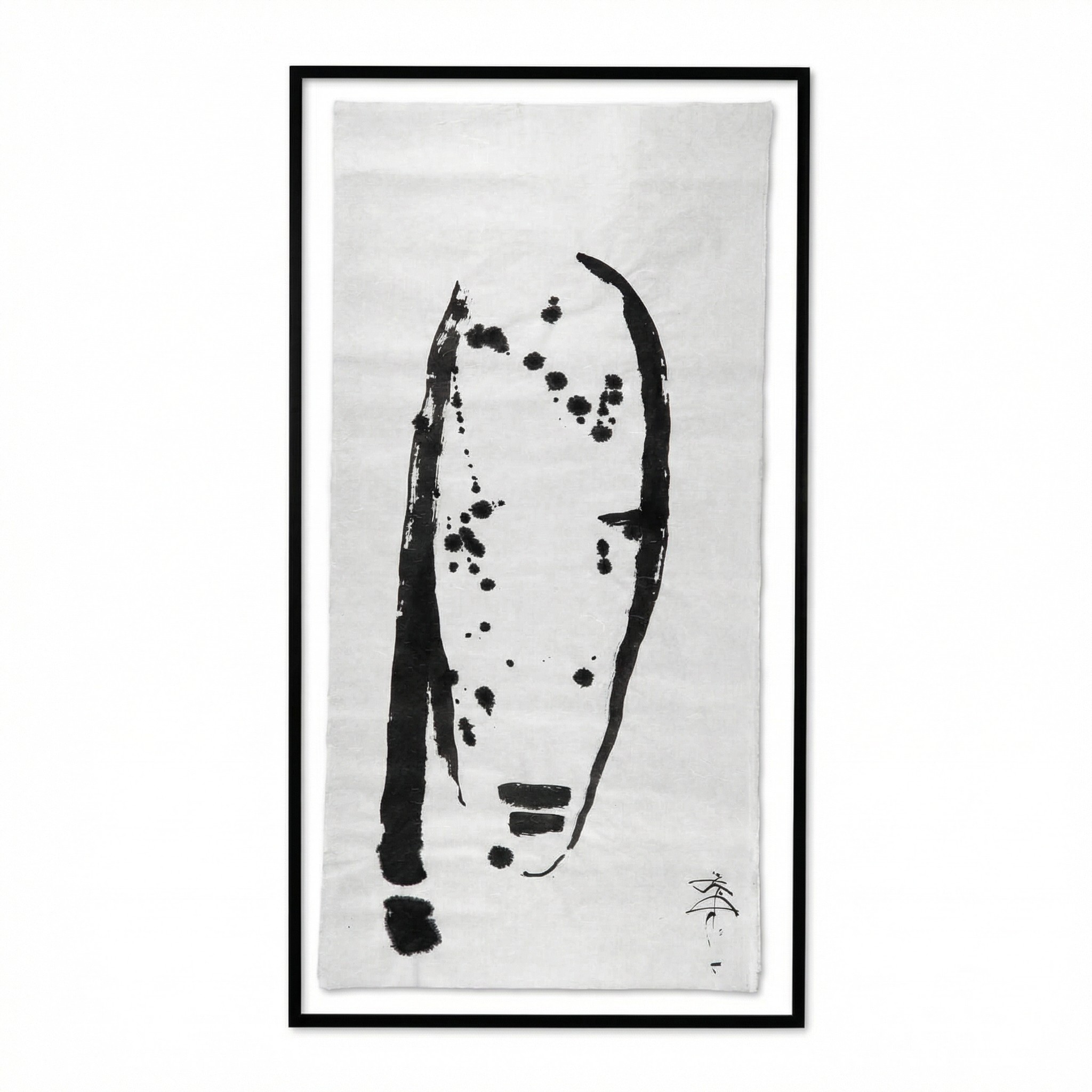 Graphic work with ink on rice paper