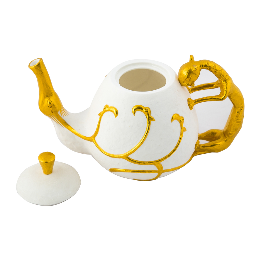 Golden teapot