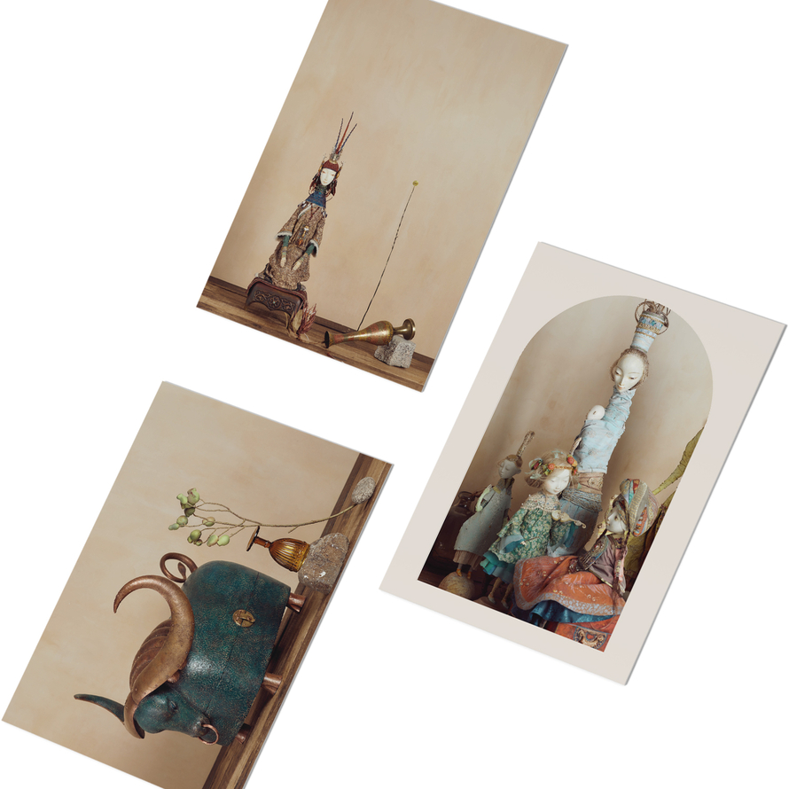 set of 3 postcards in envelope 3