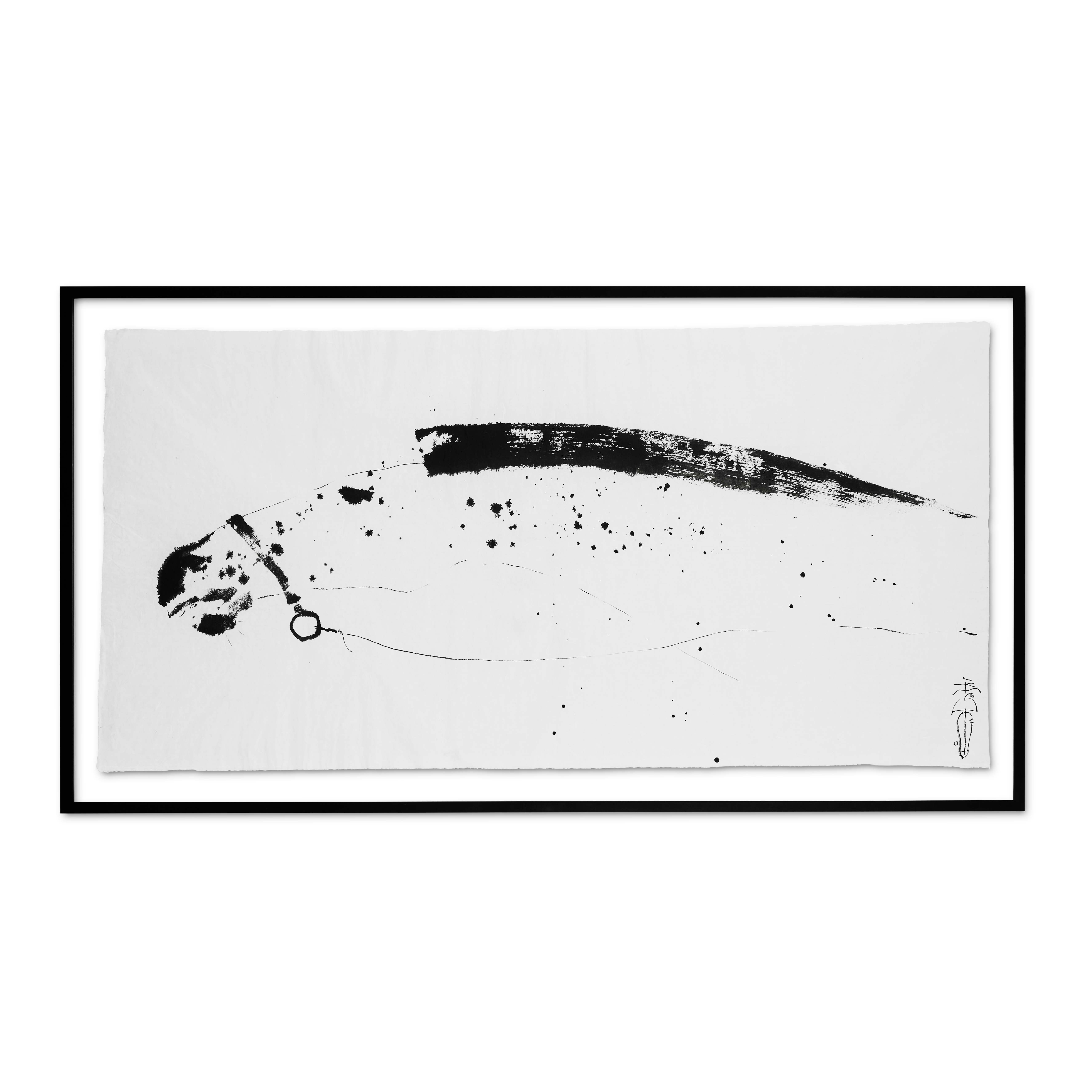 Graphic work with ink on rice paper