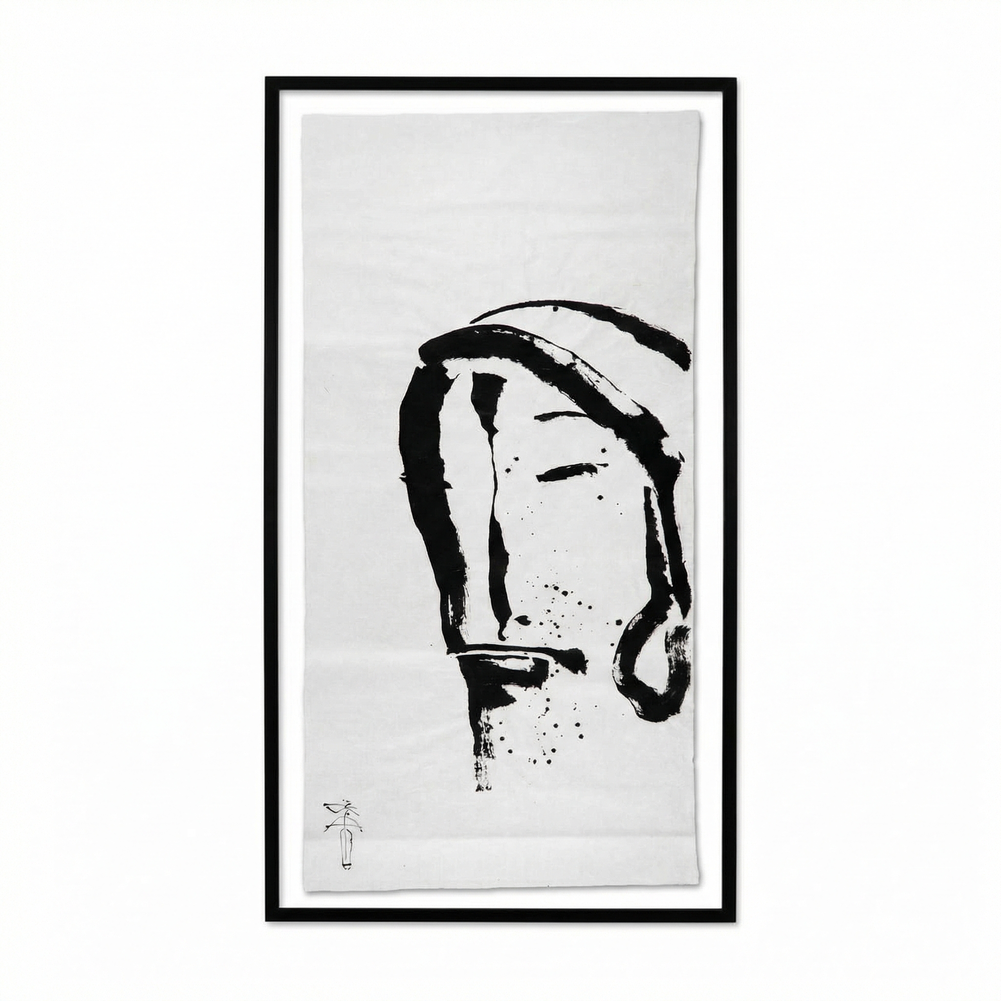 Graphic work with ink on rice paper